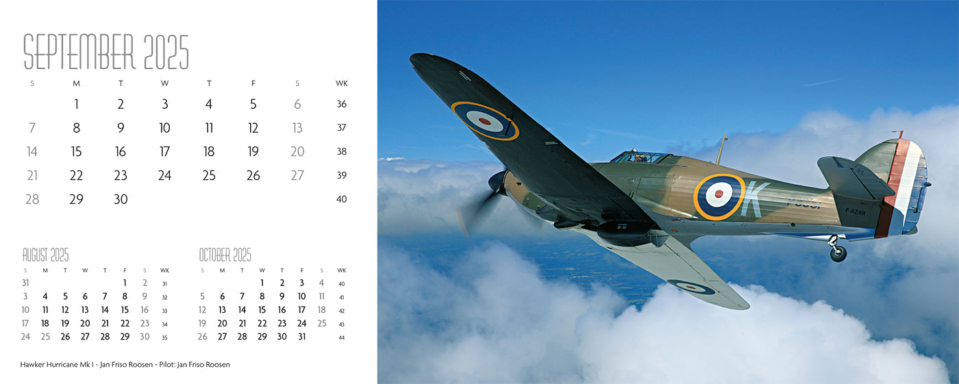 Flying Legends Desk Calendar