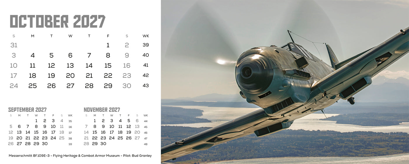 Flying Legends Desk Calendar