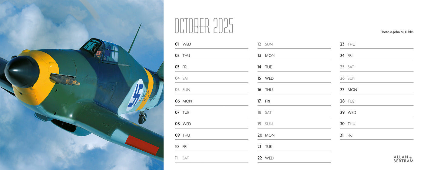 Flying Legends Desk Calendar