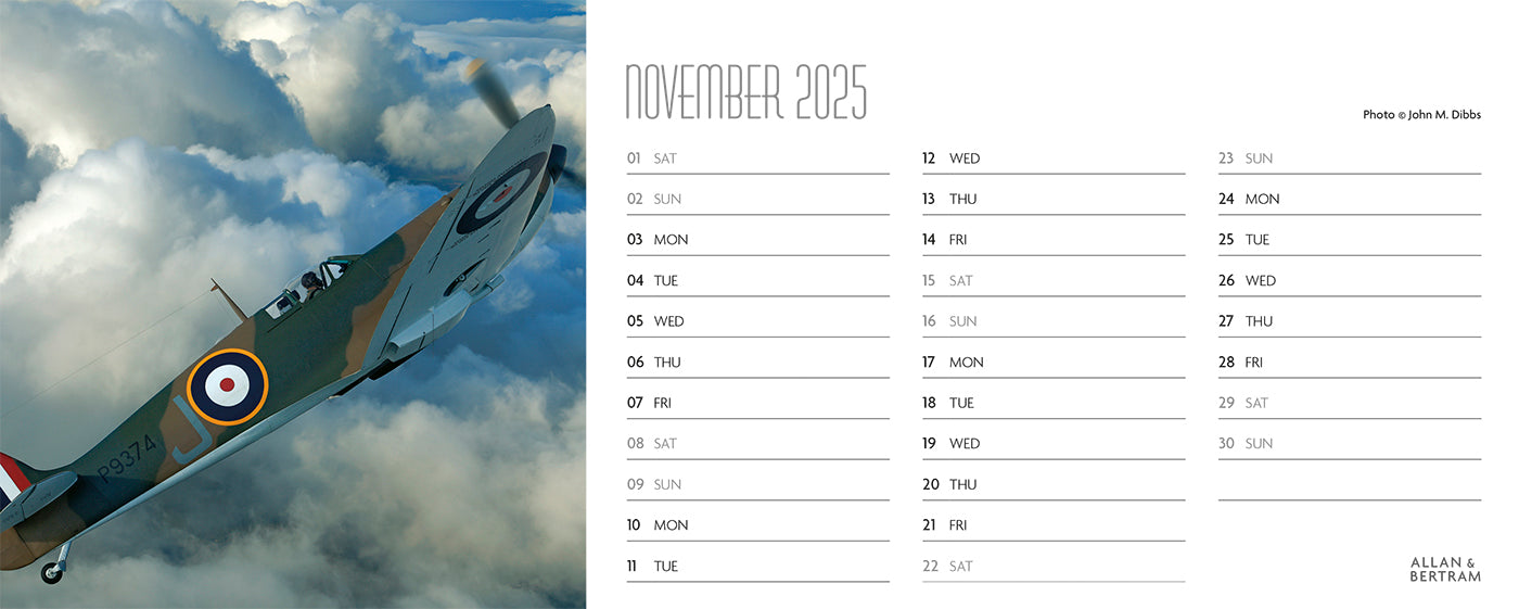 Flying Legends Desk Calendar