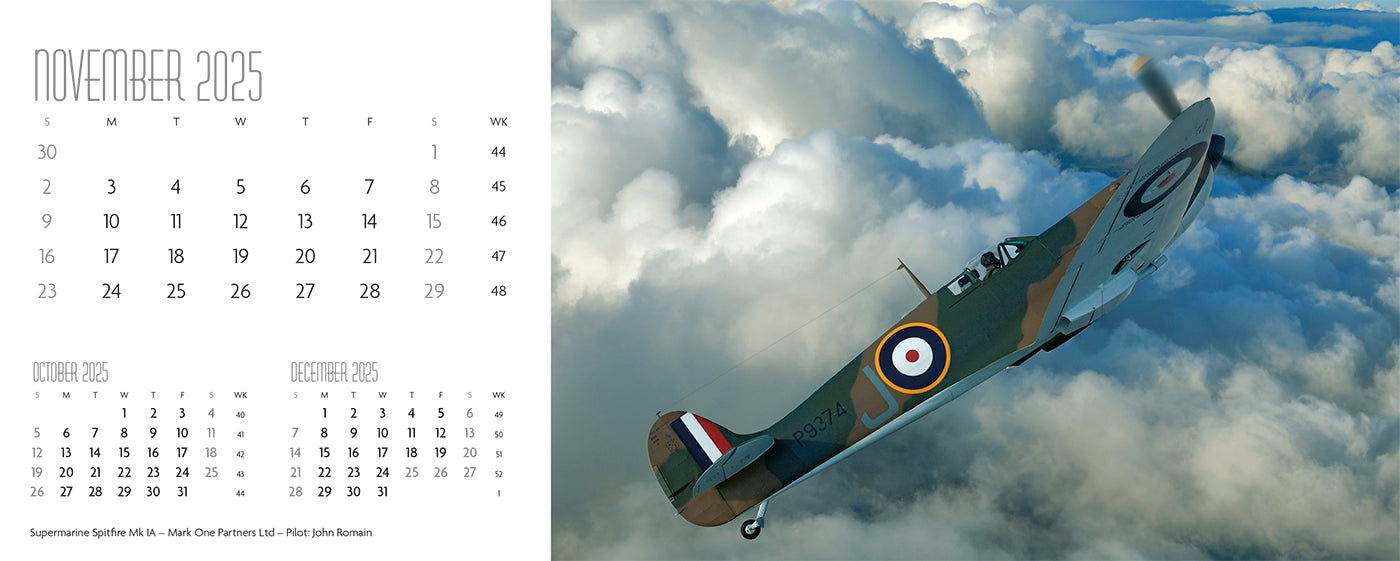 Flying Legends Desk Calendar