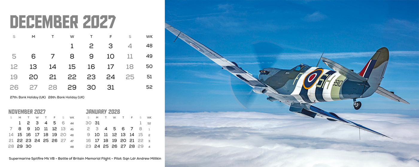 Flying Legends Desk Calendar
