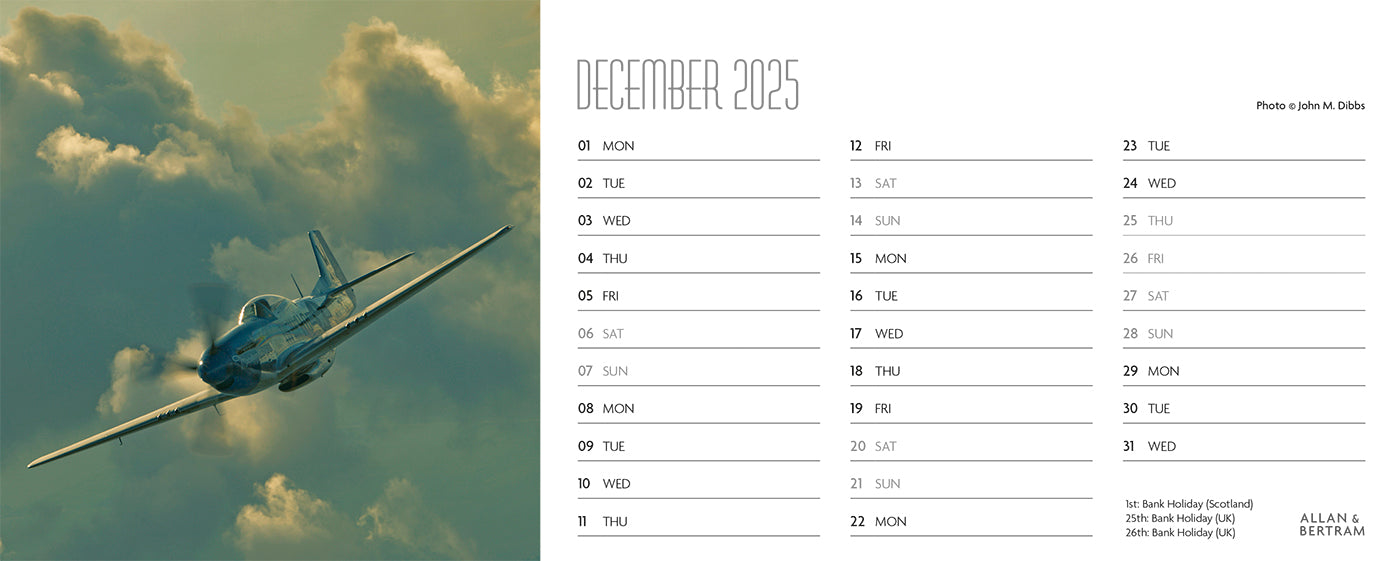 Flying Legends Desk Calendar