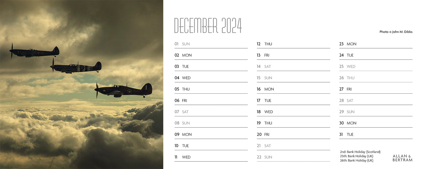 Flying Legends Desk Calendar