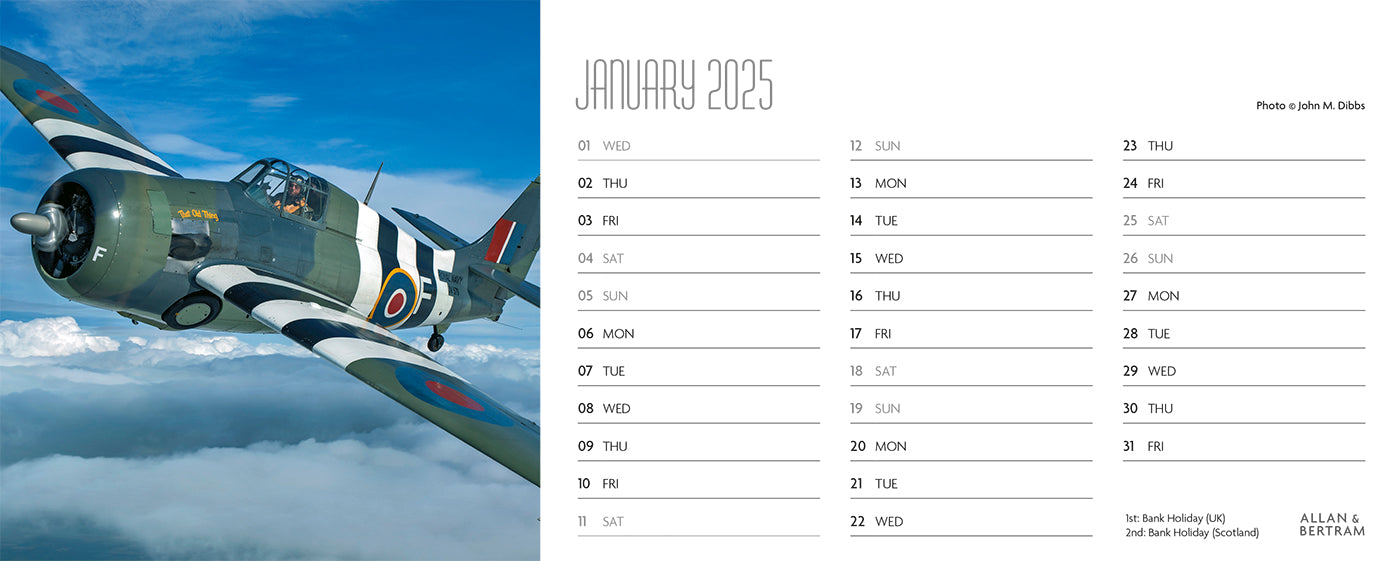 Flying Legends Desk Calendar