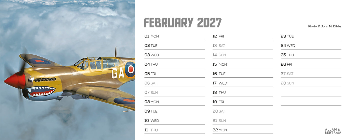 Flying Legends Desk Calendar