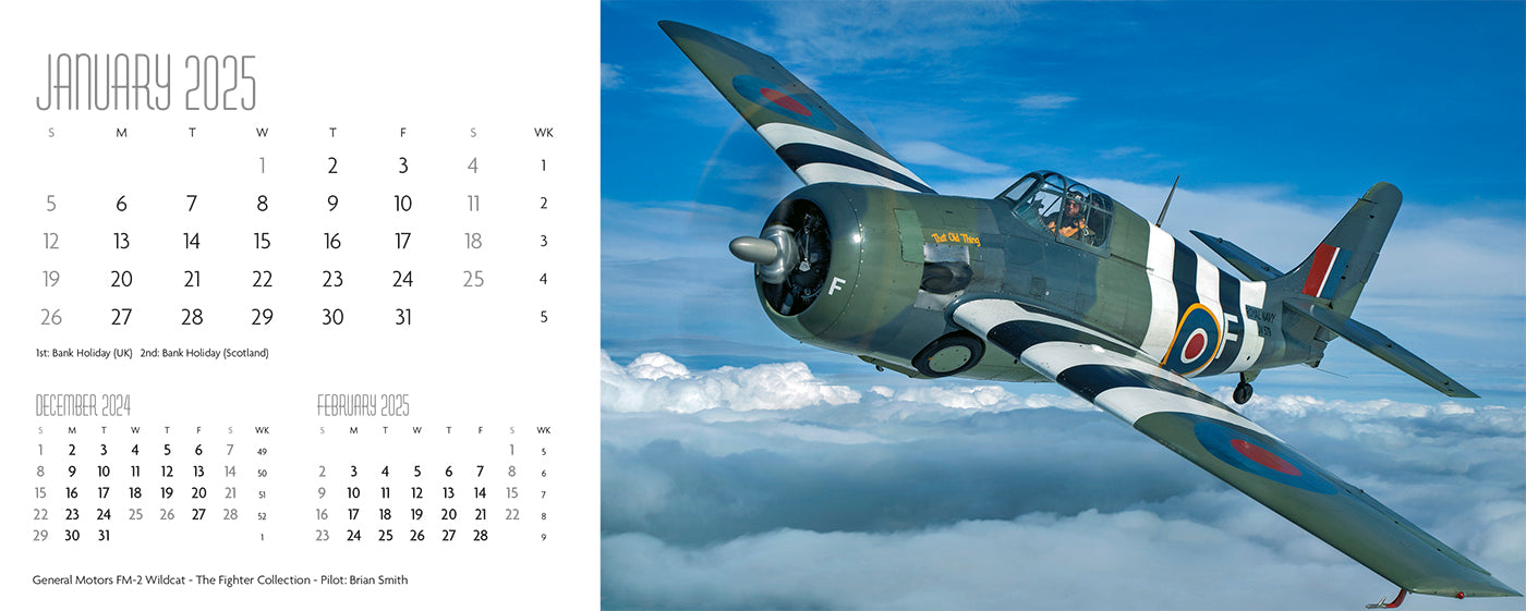 Flying Legends Desk Calendar