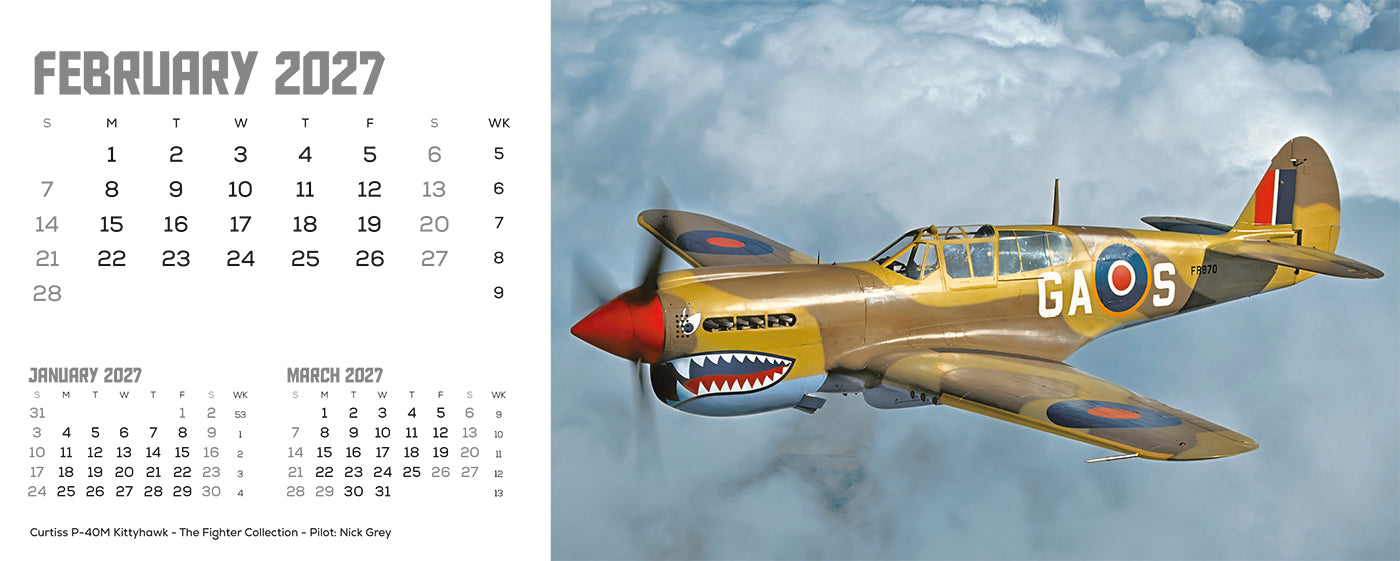 Flying Legends Desk Calendar