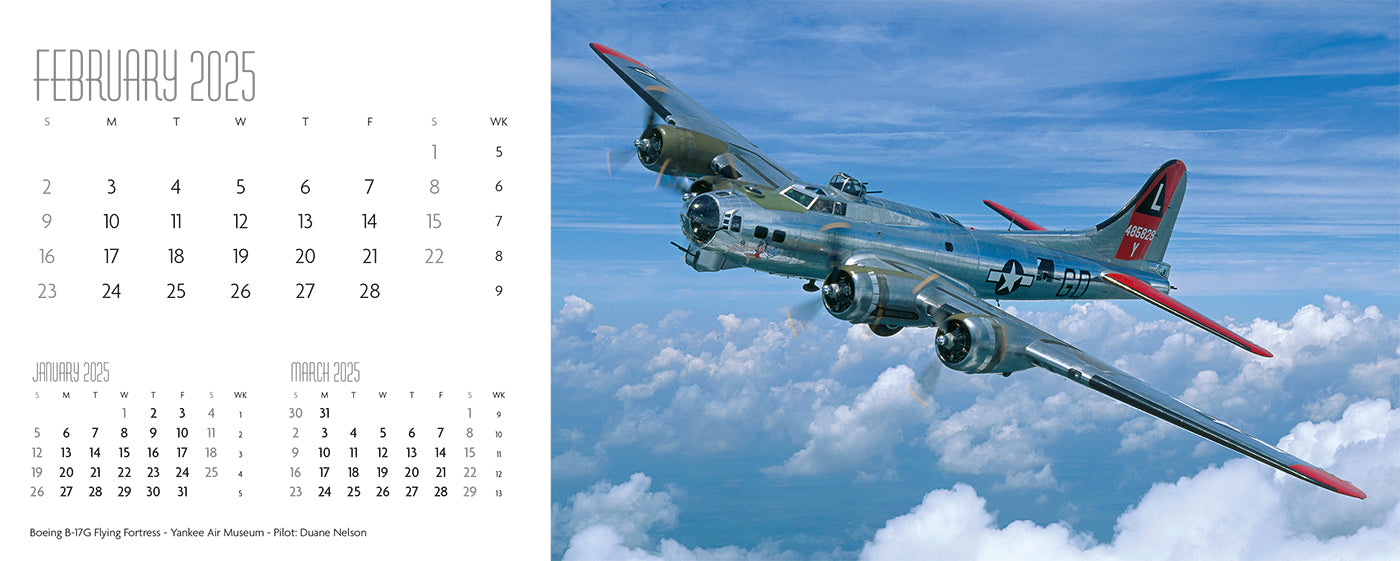 Flying Legends Desk Calendar