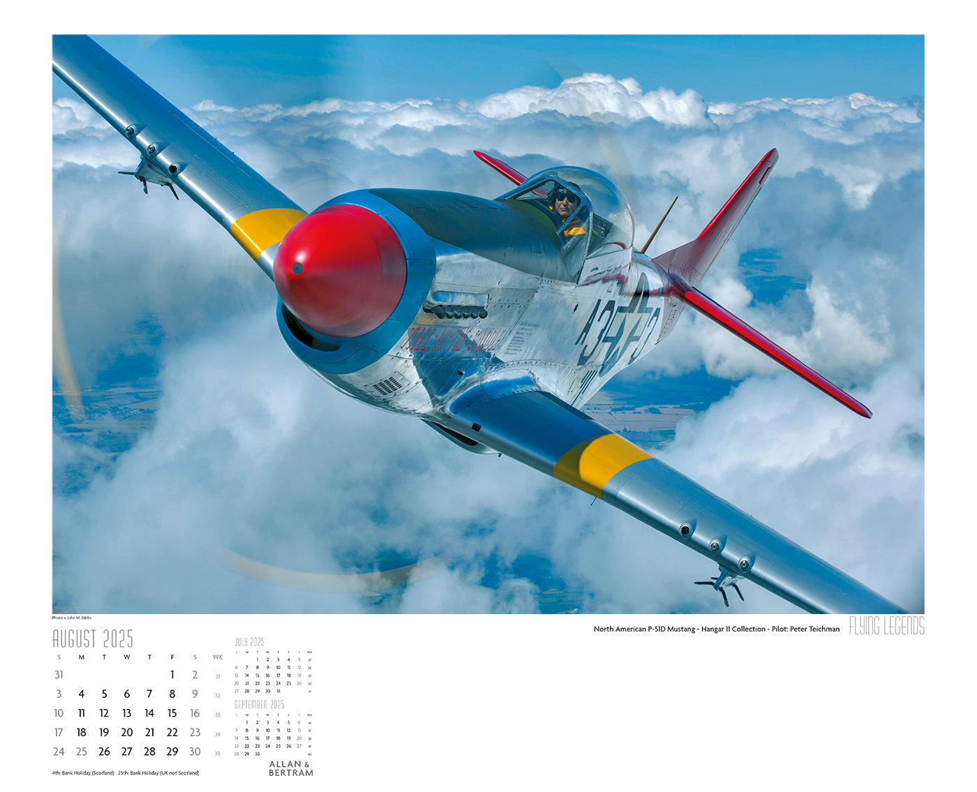 Flying Legends Wall Calendar