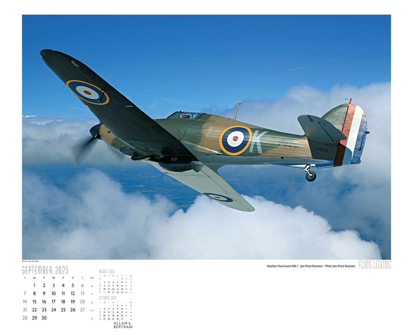 Flying Legends Wall Calendar