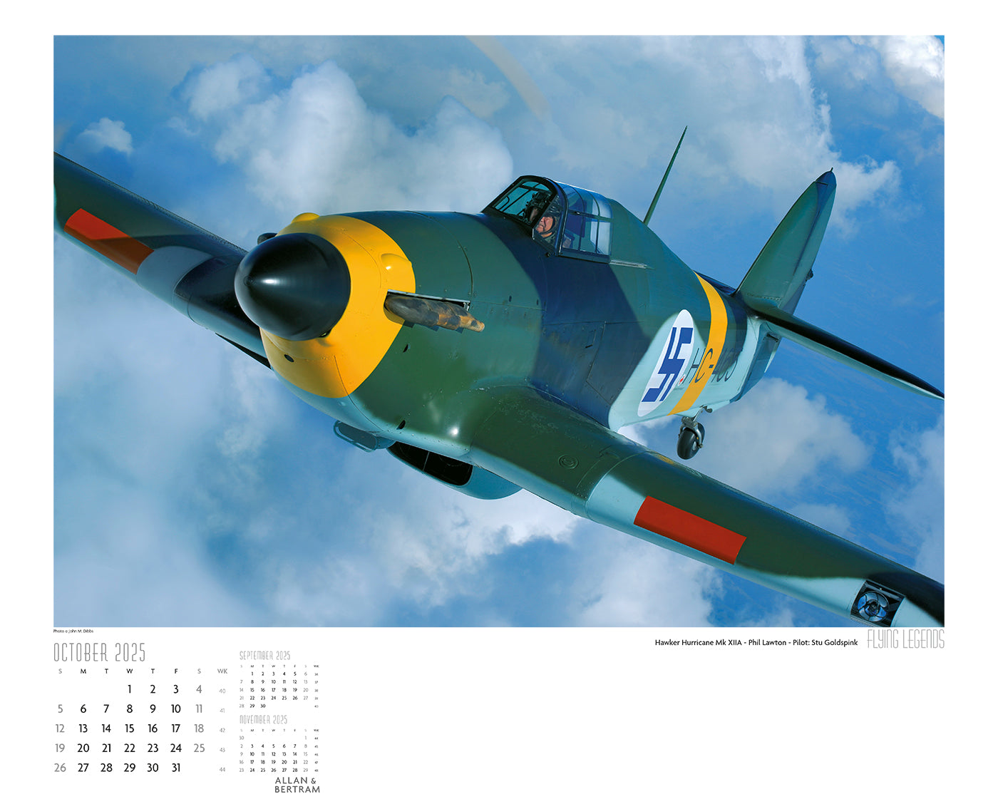 Flying Legends Wall Calendar