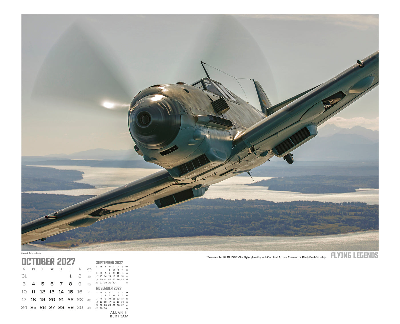 Flying Legends Wall Calendar