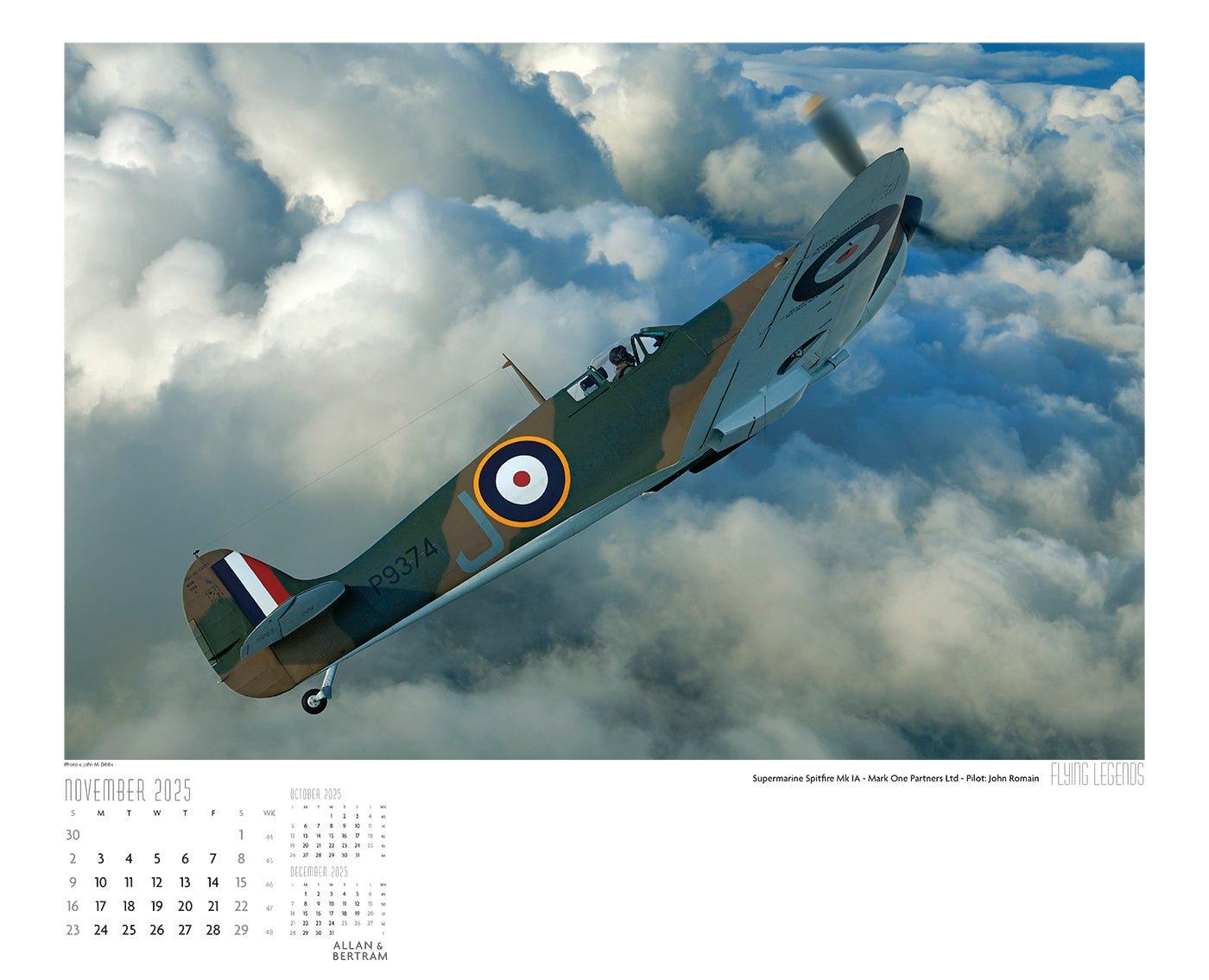 Flying Legends Wall Calendar