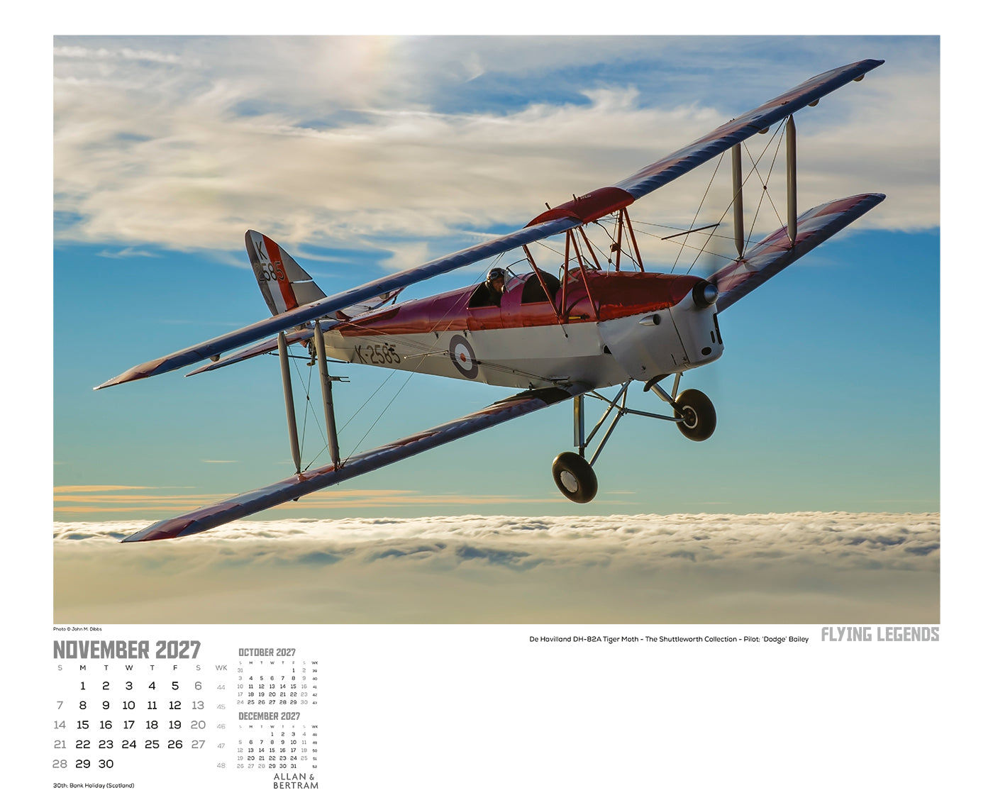 Flying Legends Wall Calendar