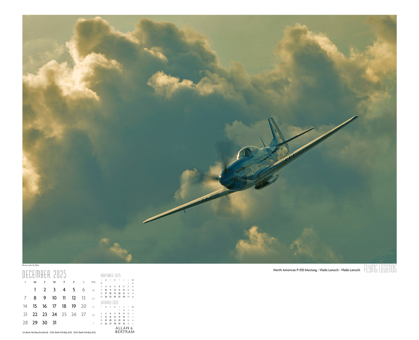 Flying Legends Wall Calendar