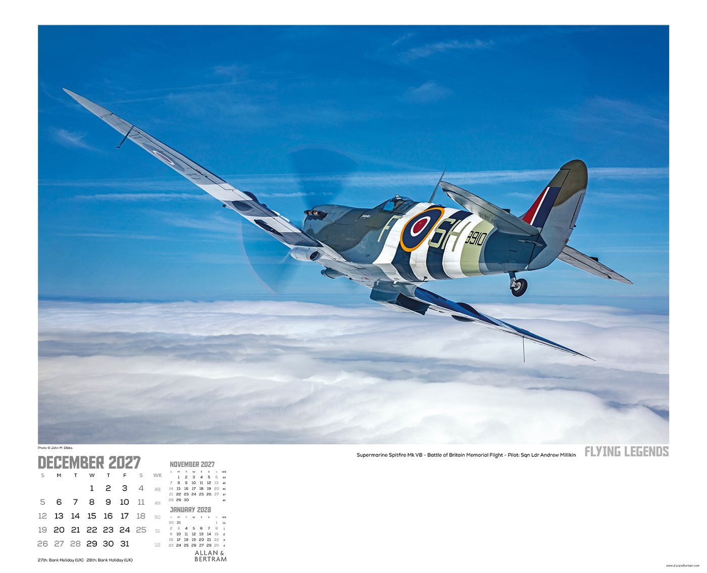 Flying Legends Wall Calendar