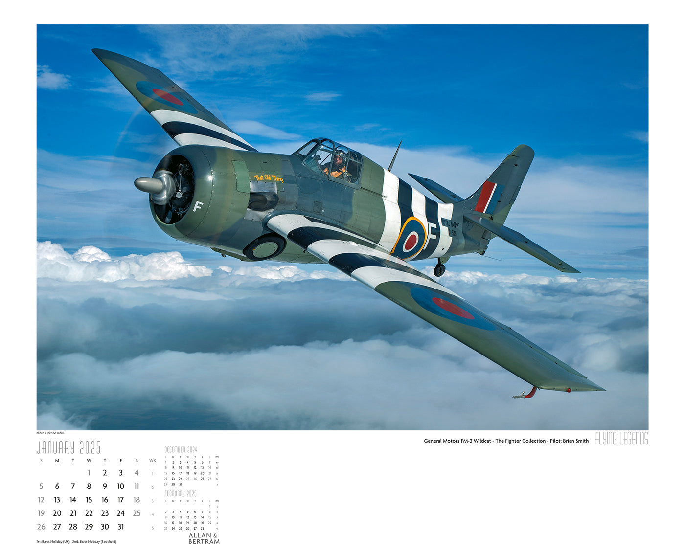 Flying Legends Wall Calendar