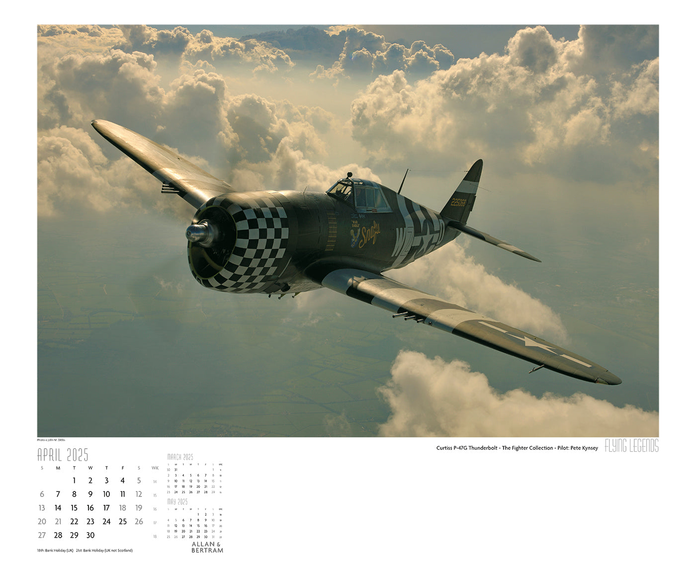 Flying Legends Wall Calendar