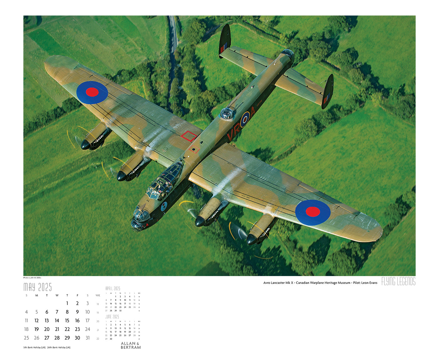 Flying Legends Wall Calendar