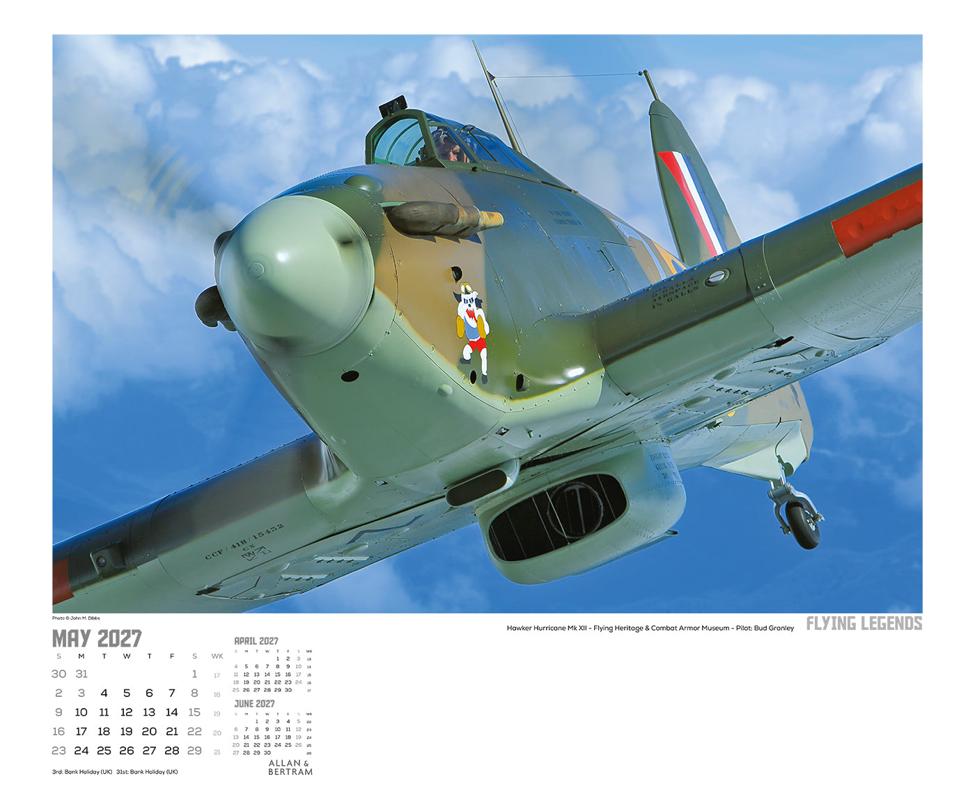 Flying Legends Wall Calendar
