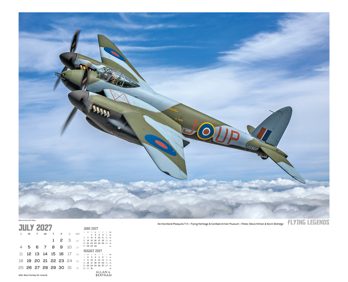 Flying Legends Wall Calendar