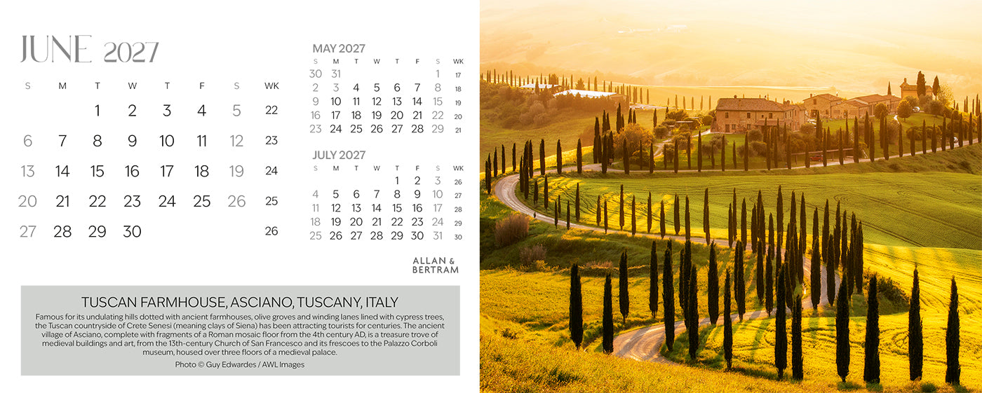 The Grand Tour Desk Calendar