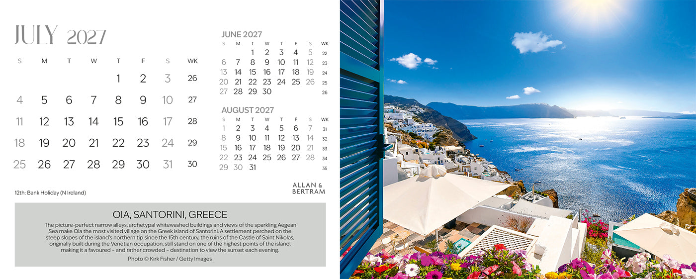 The Grand Tour Desk Calendar