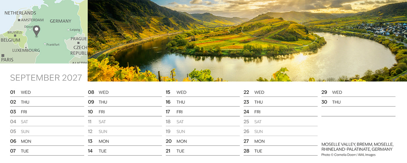 The Grand Tour Desk Calendar