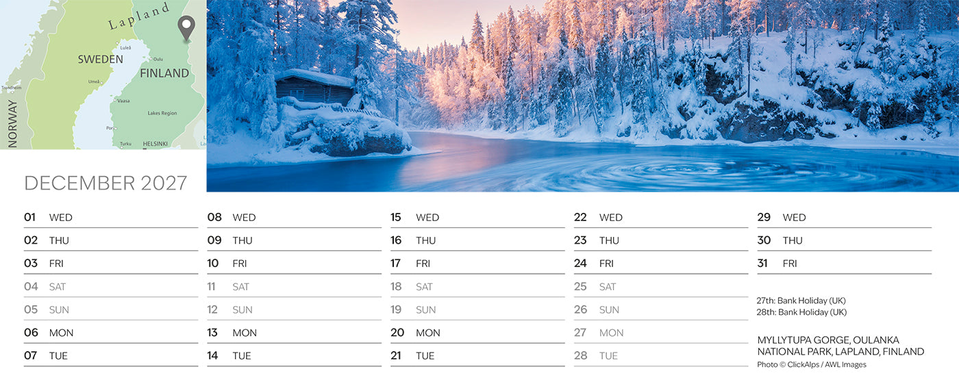 The Grand Tour Desk Calendar