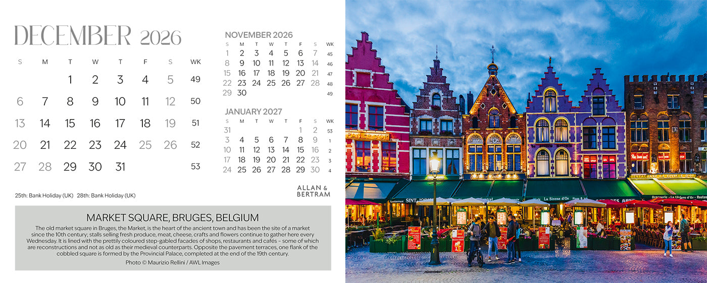 The Grand Tour Desk Calendar
