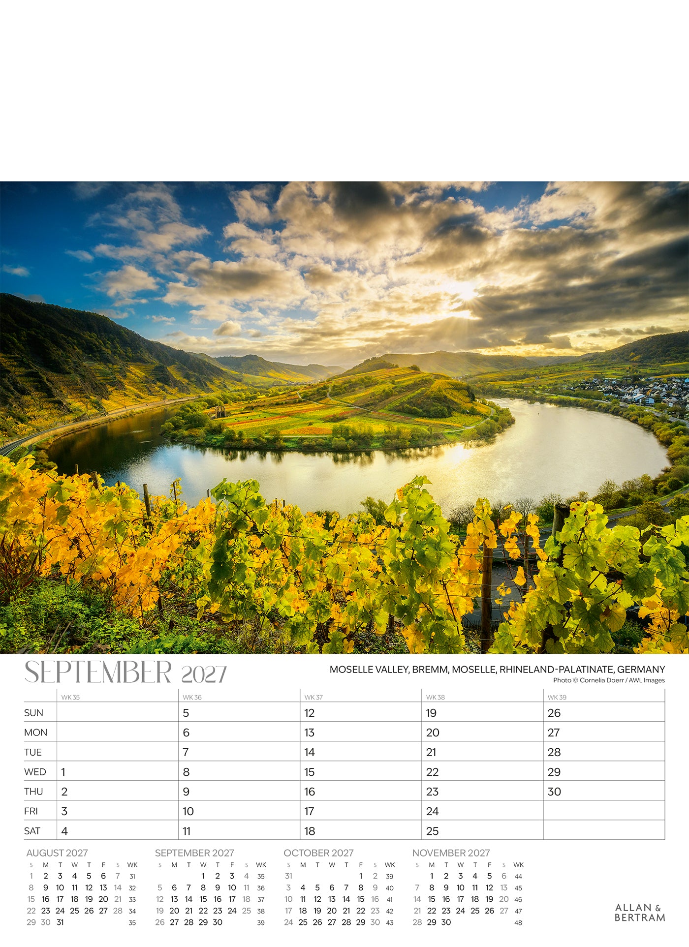 The Grand Tour Junior Wall Calendar