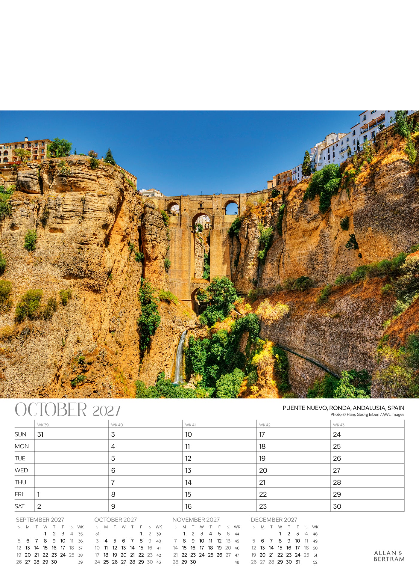 The Grand Tour Junior Wall Calendar