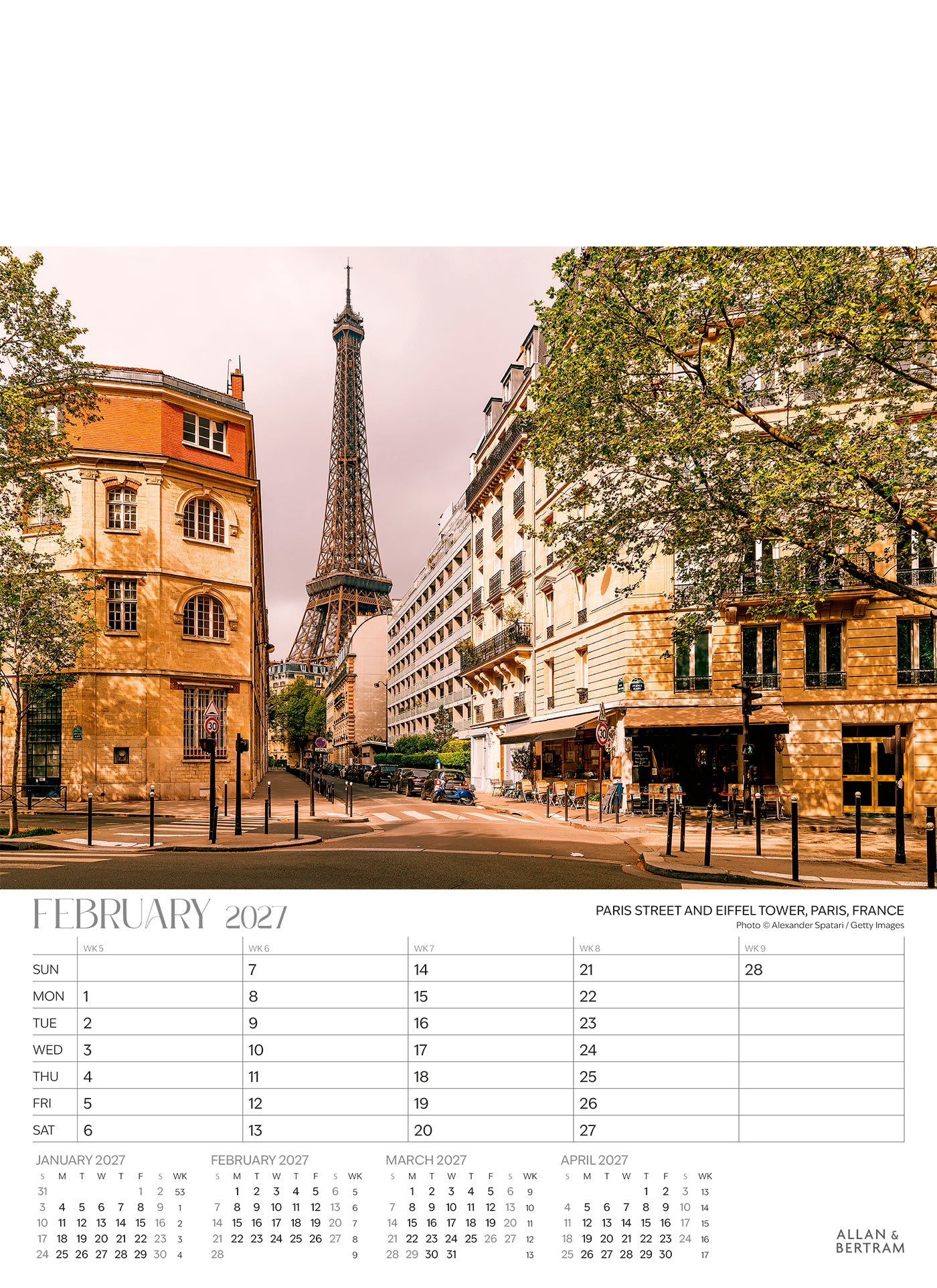 The Grand Tour Junior Wall Calendar