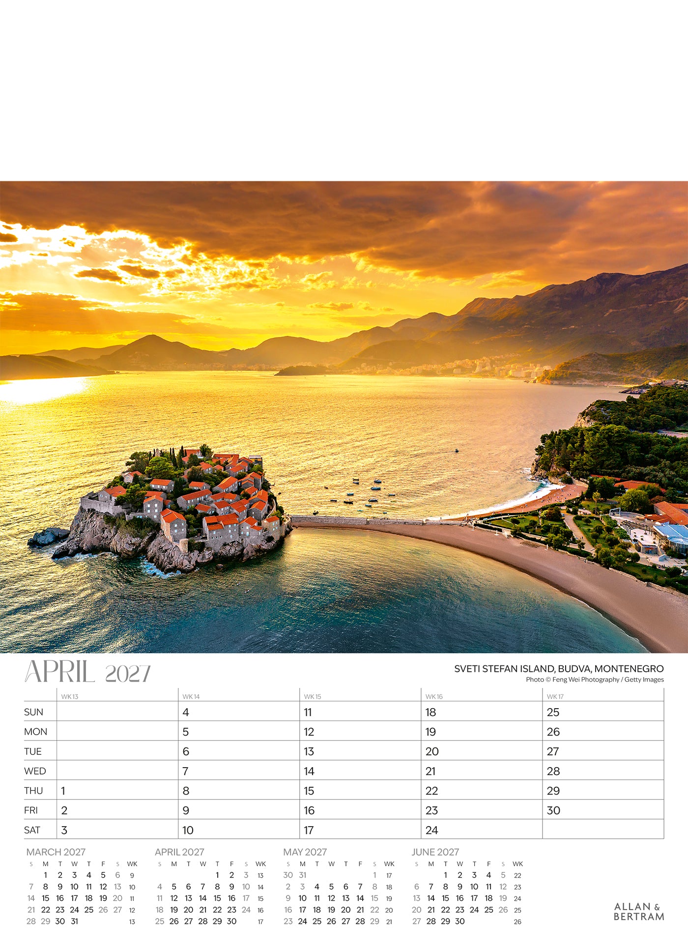 The Grand Tour Junior Wall Calendar