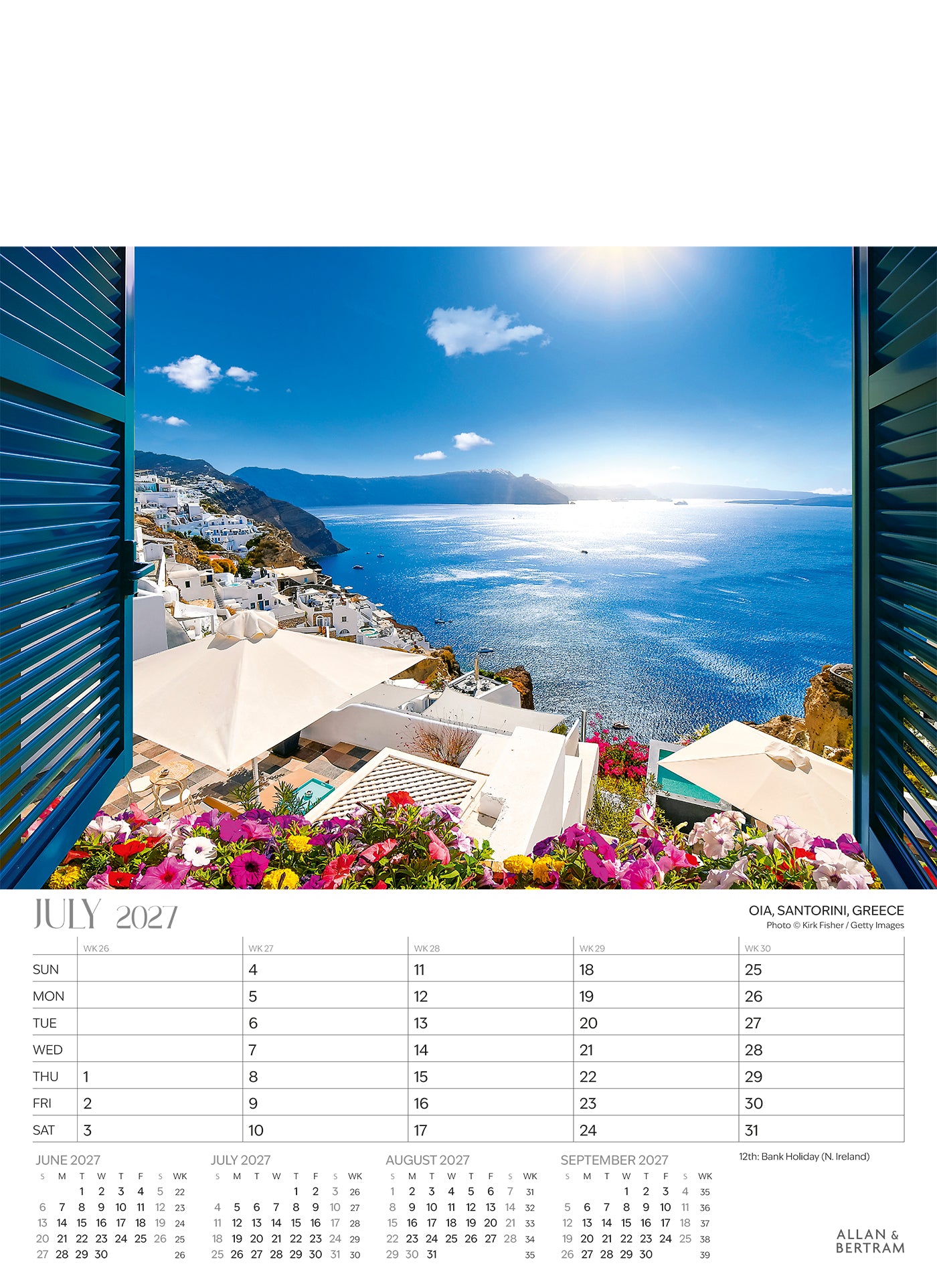 The Grand Tour Junior Wall Calendar