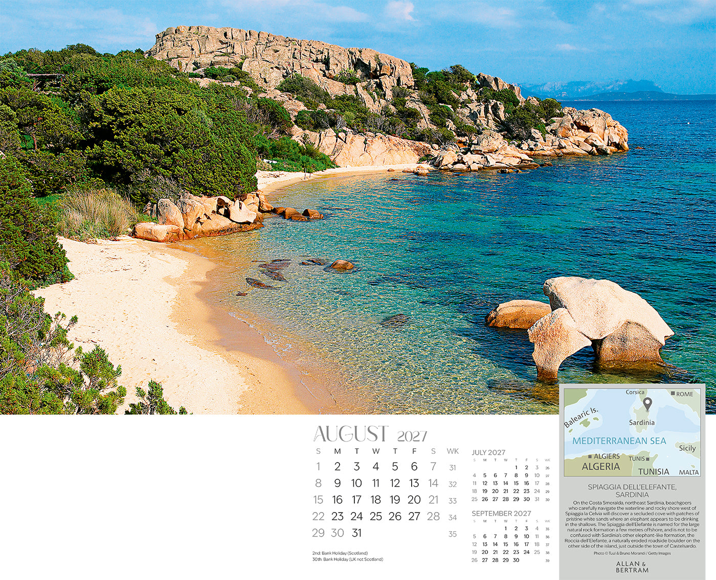 The Grand Tour Wall Calendar