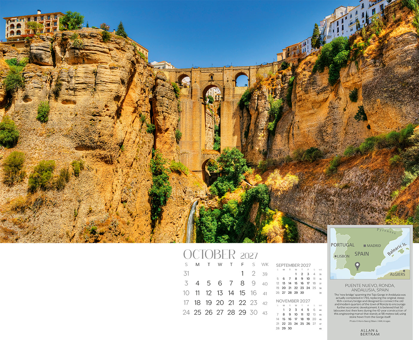 The Grand Tour Wall Calendar