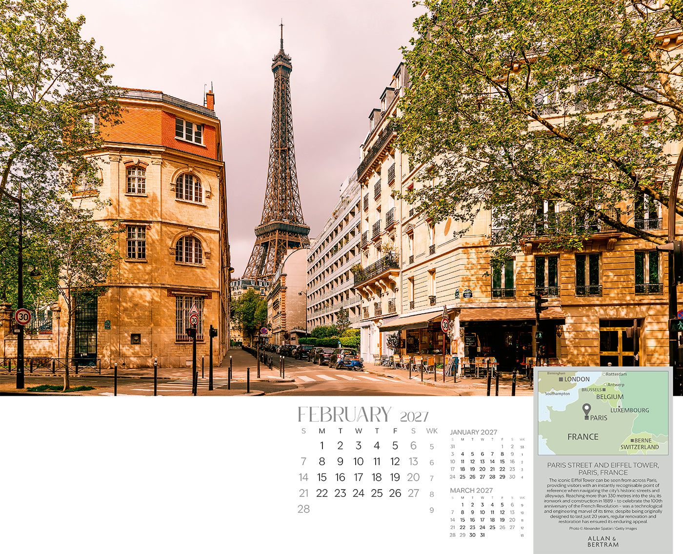 The Grand Tour Wall Calendar