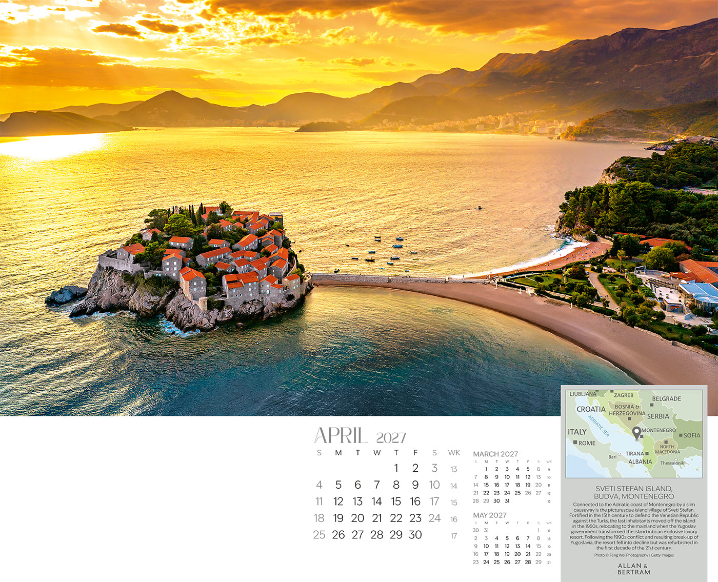 The Grand Tour Wall Calendar