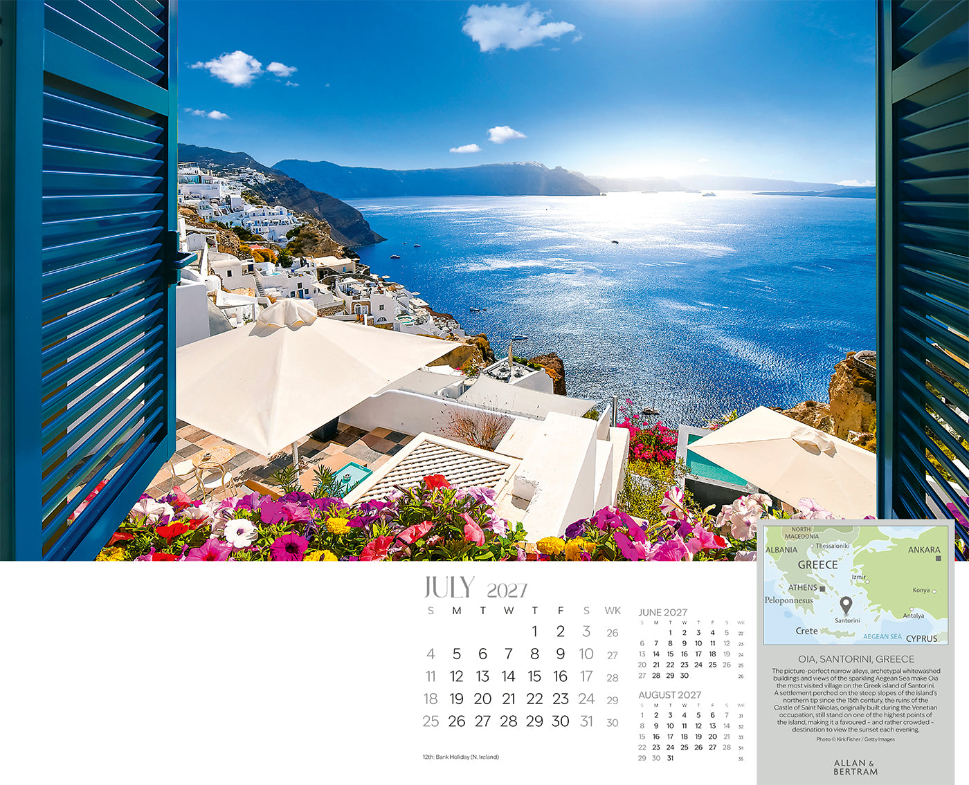The Grand Tour Wall Calendar