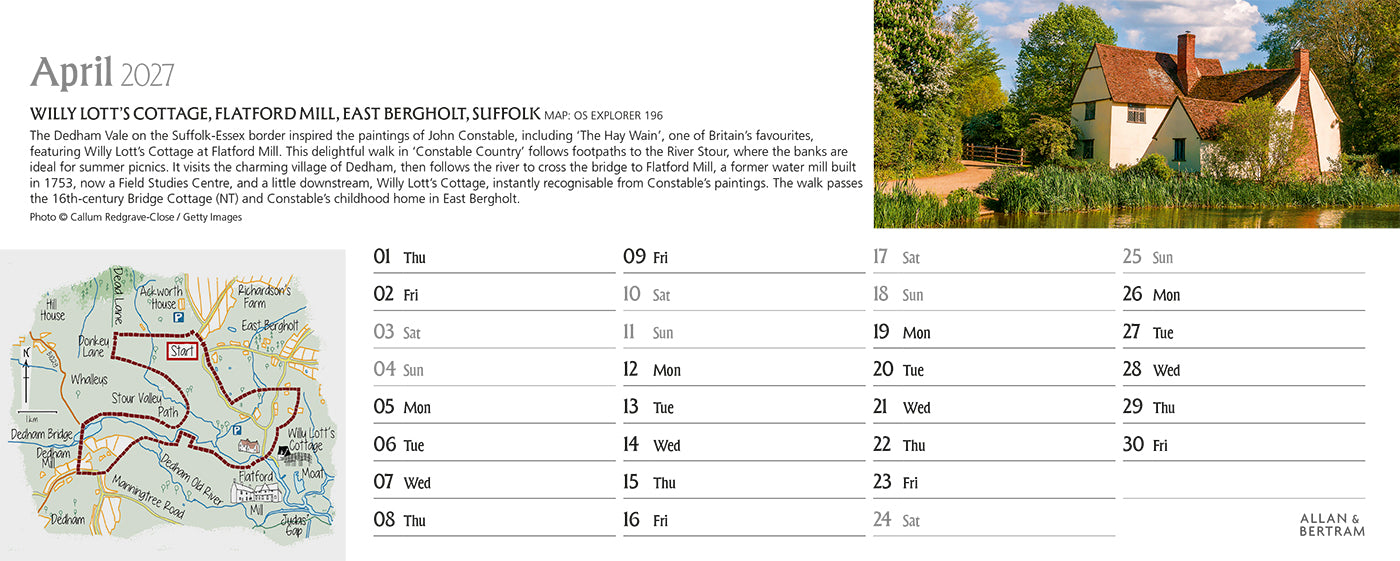 Great Britain Desk Calendar