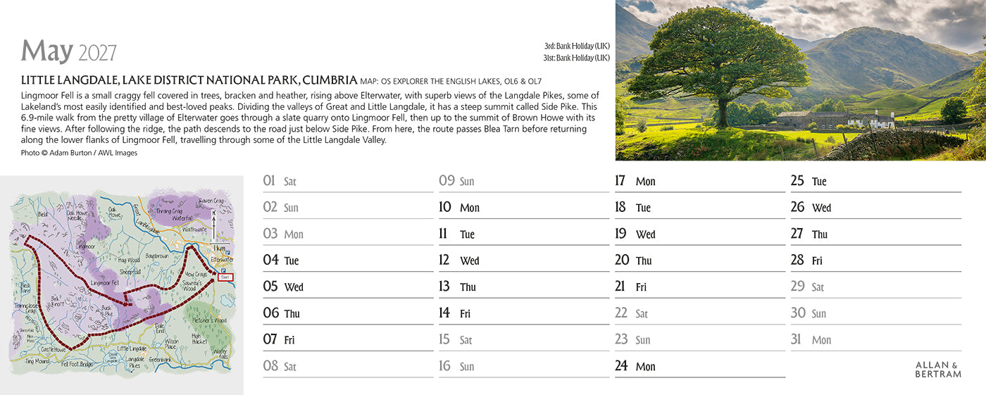 Great Britain Desk Calendar