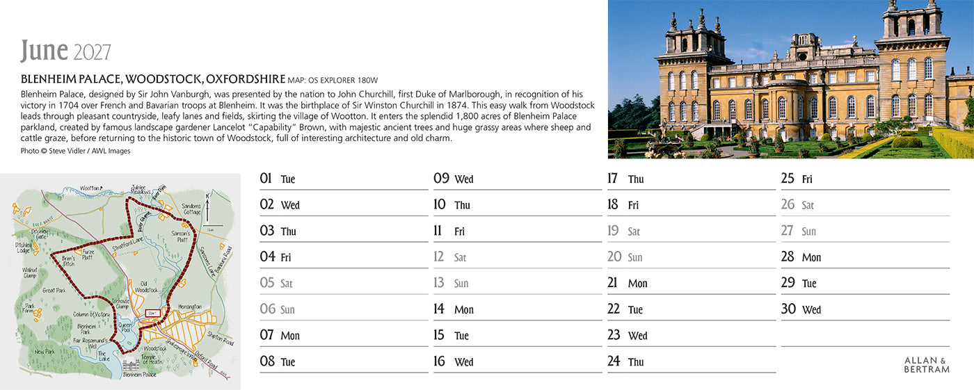 Great Britain Desk Calendar