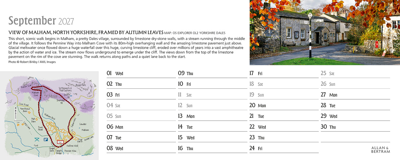 Great Britain Desk Calendar