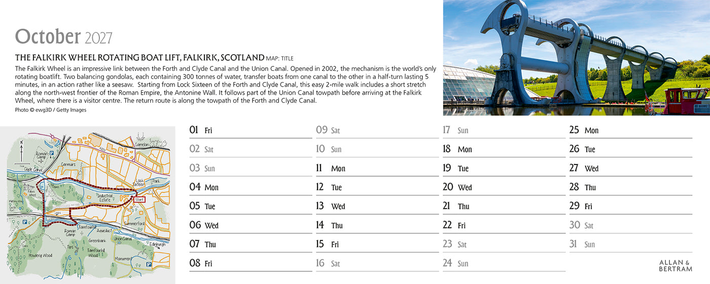 Great Britain Desk Calendar