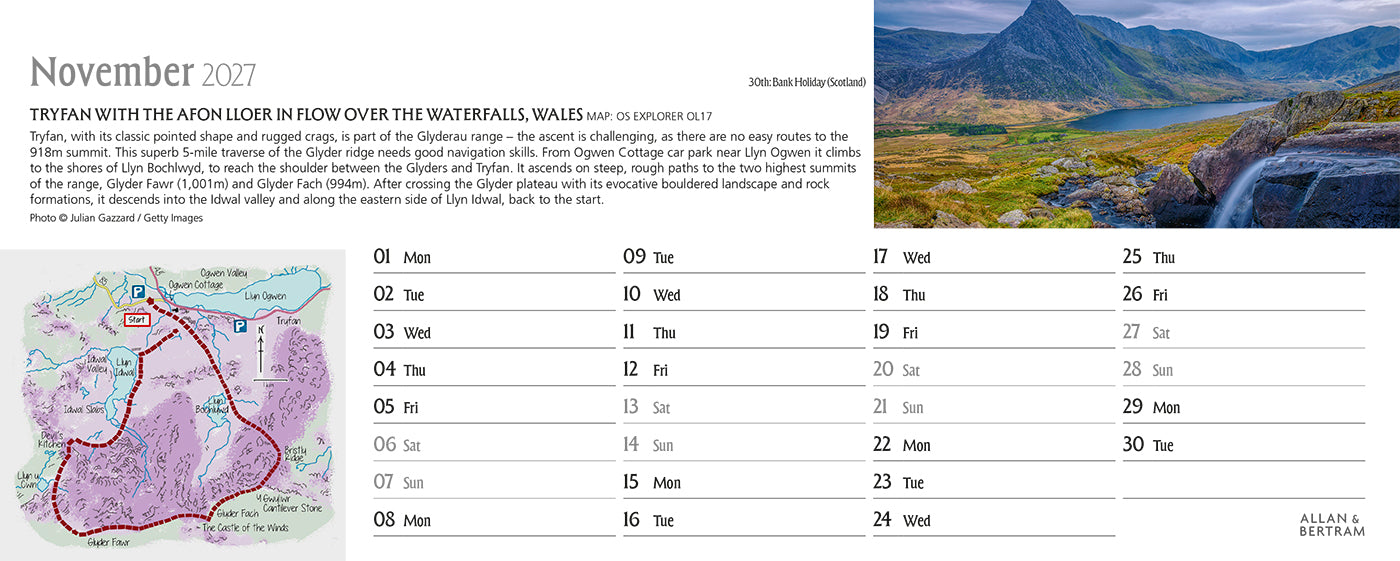 Great Britain Desk Calendar