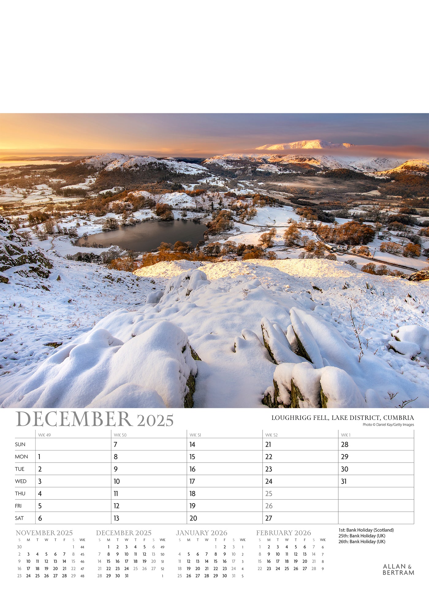 Great Britain Junior Wall Calendar