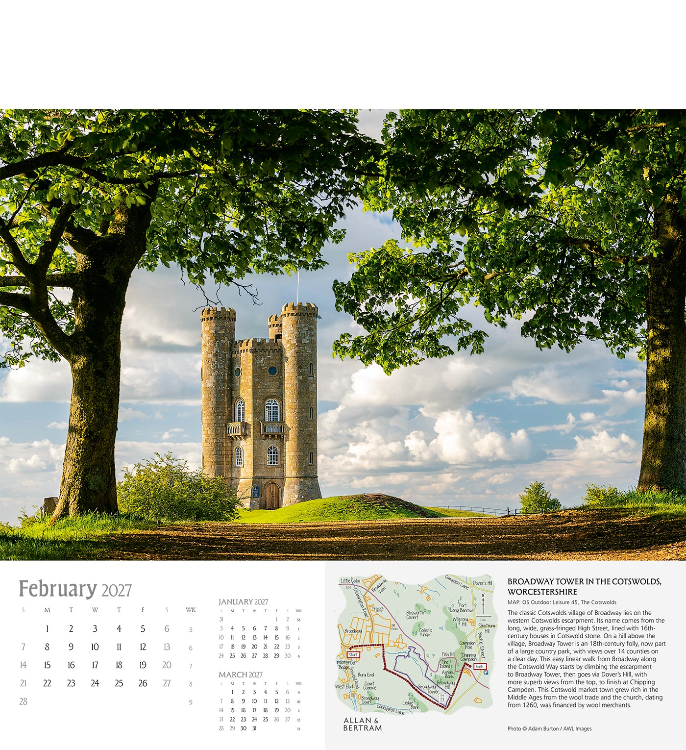 Great Britain Wall Calendar