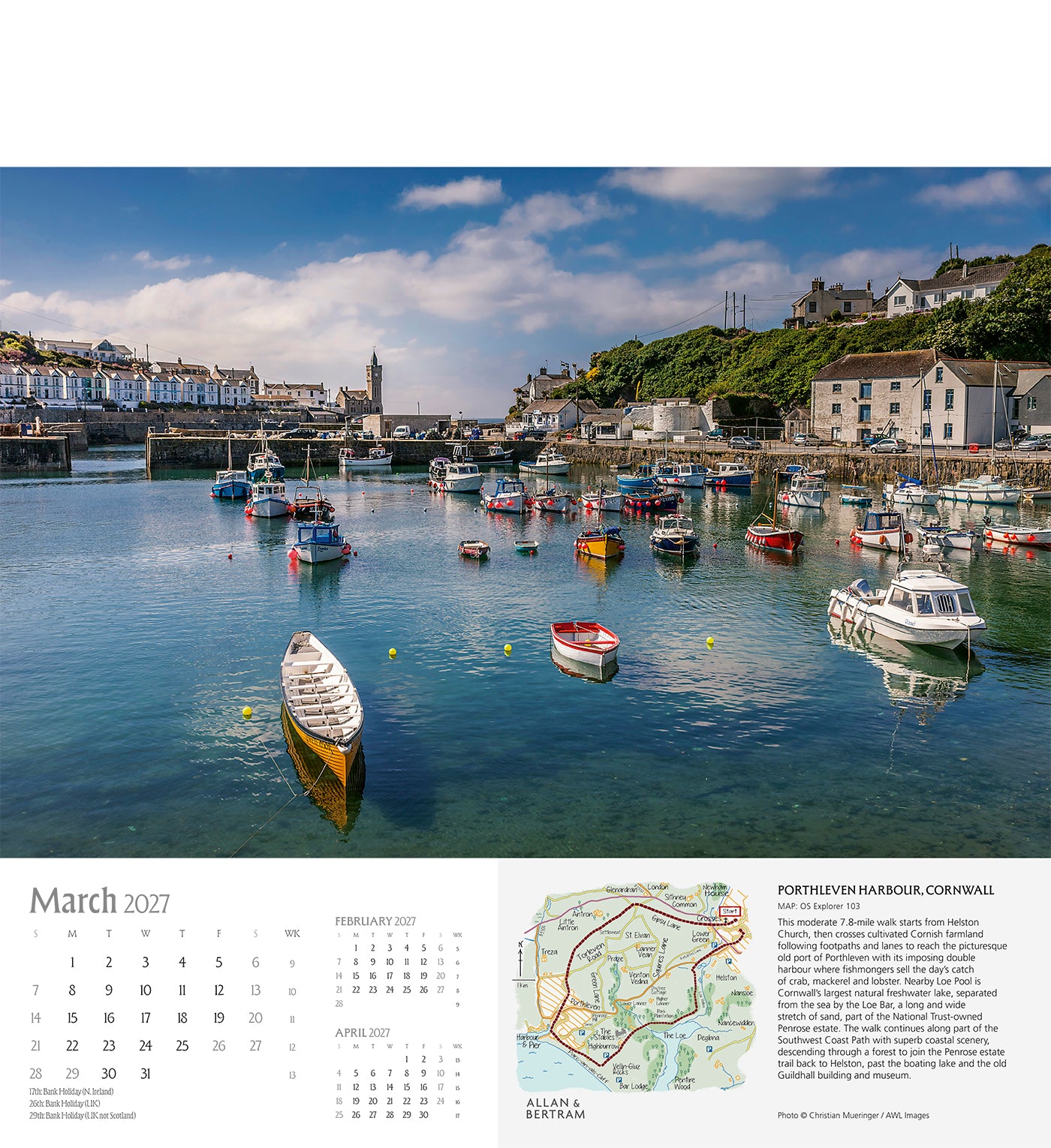 Great Britain Wall Calendar
